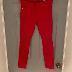 Zara red skinny jeans size 04 worn once
